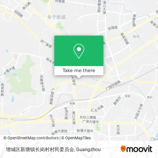 增城区新塘镇长岗村村民委员会 map