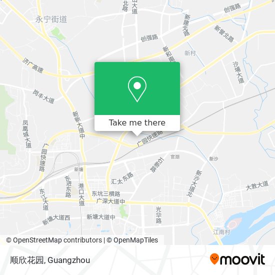 顺欣花园 map
