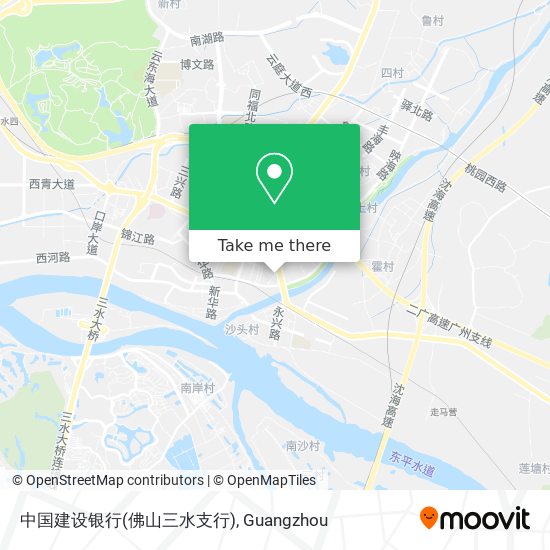中国建设银行(佛山三水支行) map