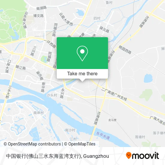 中国银行(佛山三水东海蓝湾支行) map