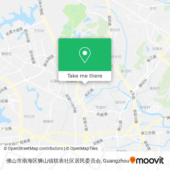 佛山市南海区狮山镇联表社区居民委员会 map