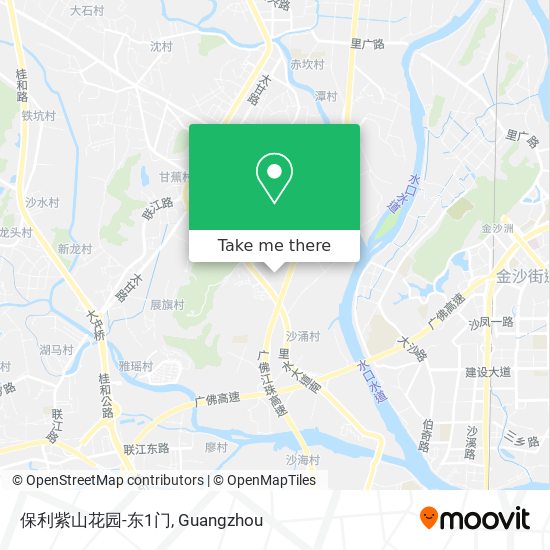 保利紫山花园-东1门 map