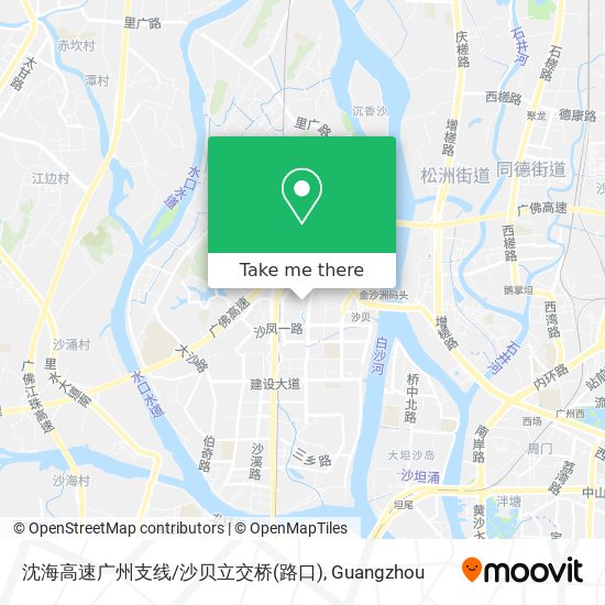 沈海高速广州支线/沙贝立交桥(路口) map