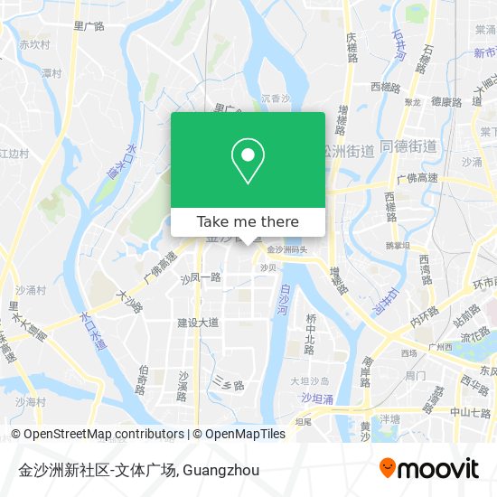 金沙洲新社区-文体广场 map