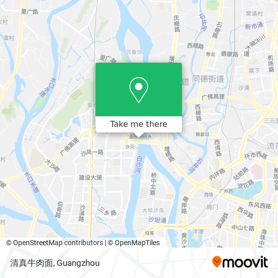 清真牛肉面 map