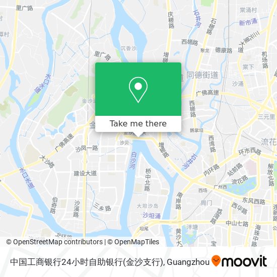 中国工商银行24小时自助银行(金沙支行) map