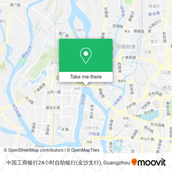 中国工商银行24小时自助银行(金沙支行) map