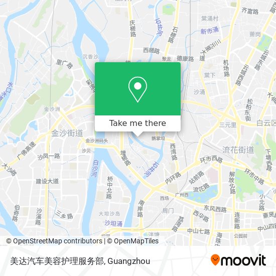 美达汽车美容护理服务部 map