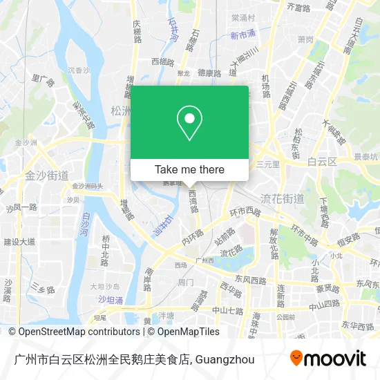 广州市白云区松洲全民鹅庄美食店 map