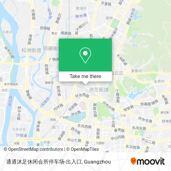 通通沐足休闲会所停车场-出入口 map