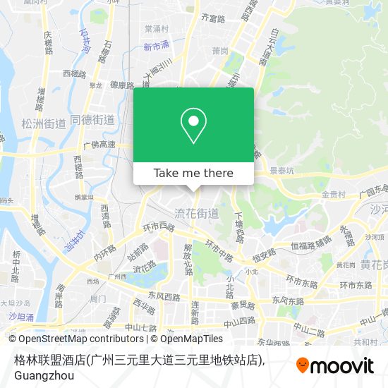 格林联盟酒店(广州三元里大道三元里地铁站店) map