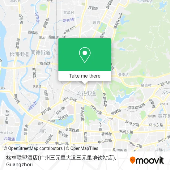 格林联盟酒店(广州三元里大道三元里地铁站店) map