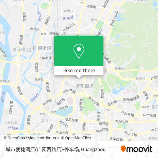 城市便捷酒店(广园西路店)-停车场 map