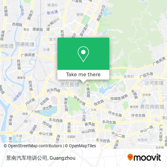 景南汽车培训公司 map