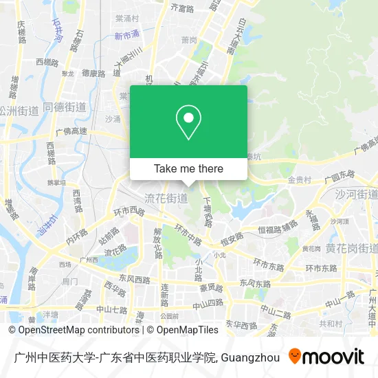 广州中医药大学-广东省中医药职业学院 map
