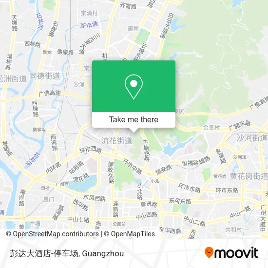 彭达大酒店-停车场 map