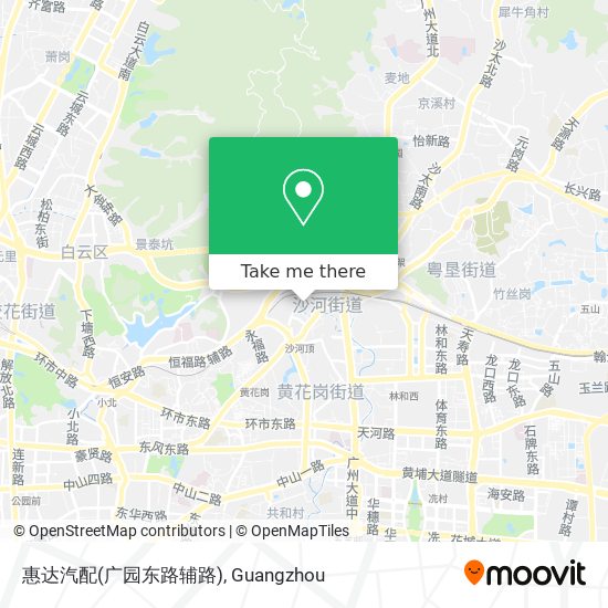 惠达汽配(广园东路辅路) map