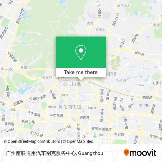 广州南联通用汽车别克服务中心 map