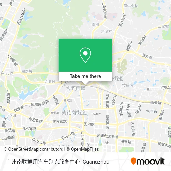 广州南联通用汽车别克服务中心 map