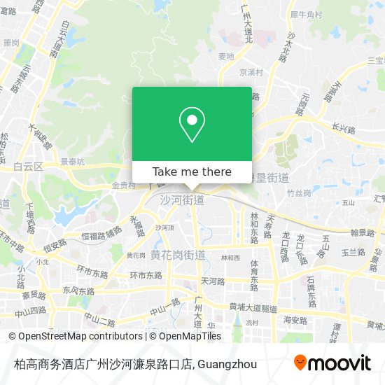 柏高商务酒店广州沙河濂泉路口店 map