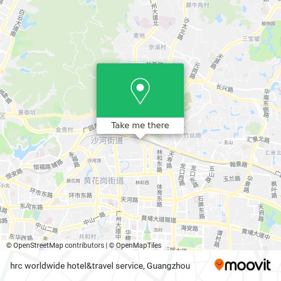 hrc worldwide hotel&travel service map