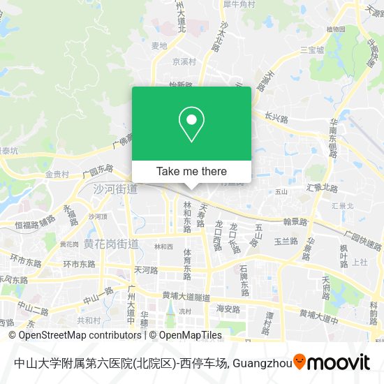 中山大学附属第六医院(北院区)-西停车场 map
