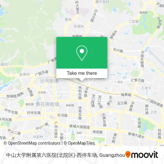 中山大学附属第六医院(北院区)-西停车场 map