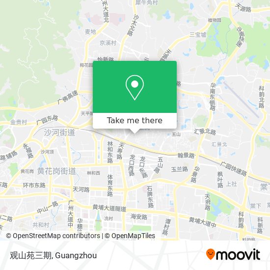 观山苑三期 map