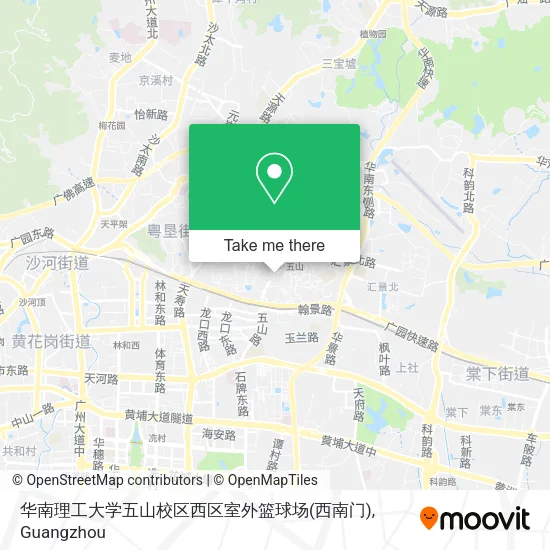 华南理工大学五山校区西区室外篮球场(西南门) map