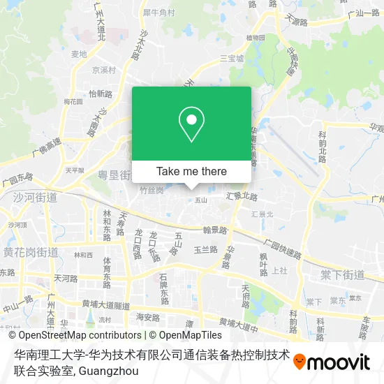 华南理工大学-华为技术有限公司通信装备热控制技术联合实验室 map