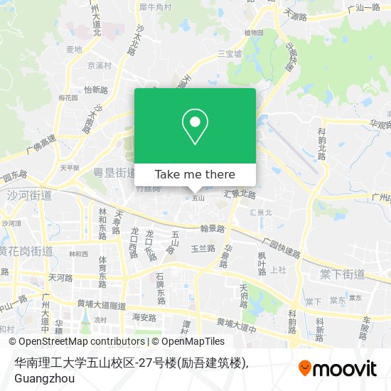 华南理工大学五山校区-27号楼(励吾建筑楼) map