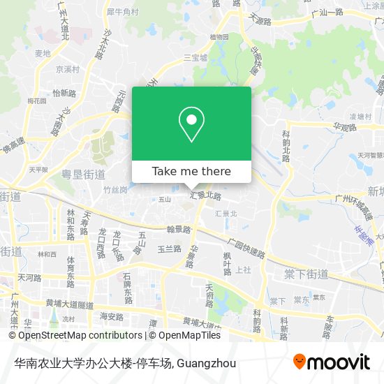 华南农业大学办公大楼-停车场 map