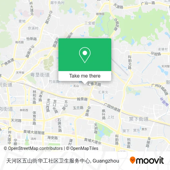 天河区五山街华工社区卫生服务中心 map