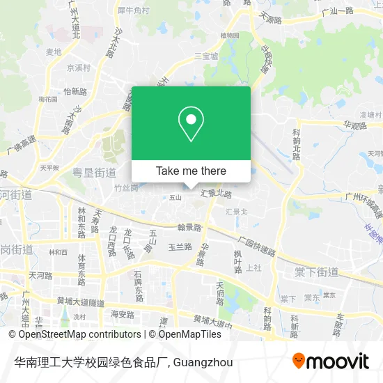 华南理工大学校园绿色食品厂 map