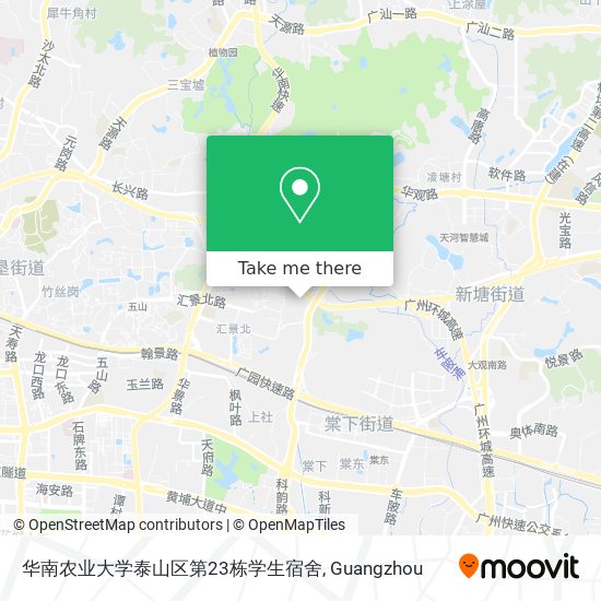 华南农业大学泰山区第23栋学生宿舍 map