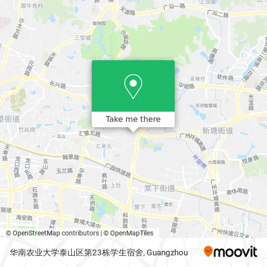 华南农业大学泰山区第23栋学生宿舍 map