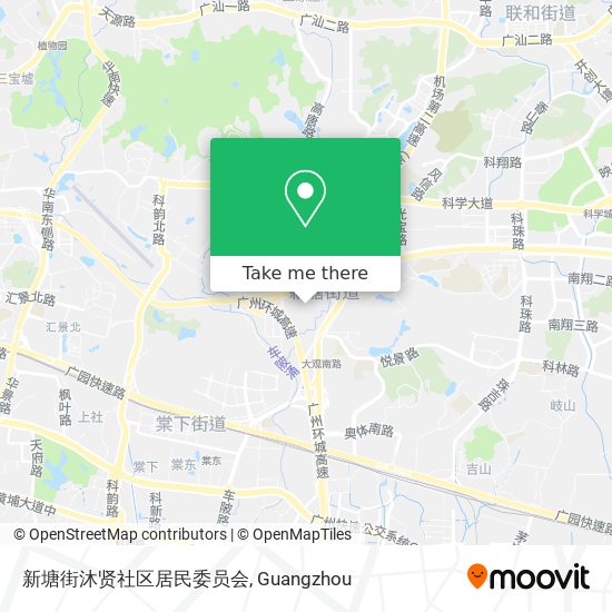 新塘街沐贤社区居民委员会 map