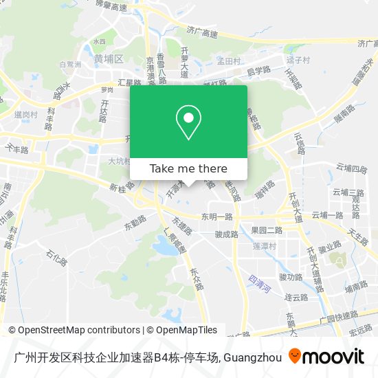 广州开发区科技企业加速器B4栋-停车场 map