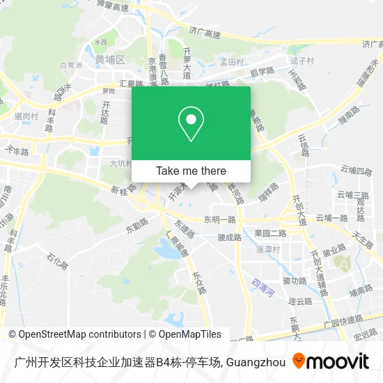 广州开发区科技企业加速器B4栋-停车场 map