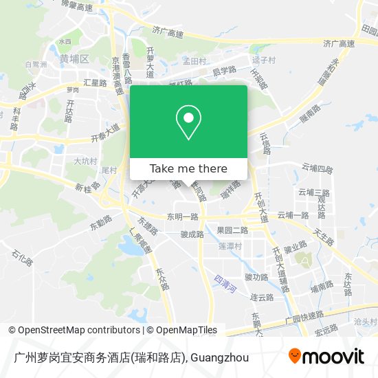广州萝岗宜安商务酒店(瑞和路店) map