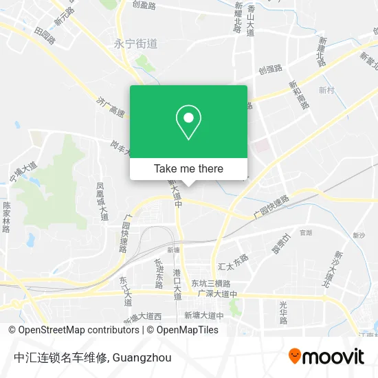 中汇连锁名车维修 map