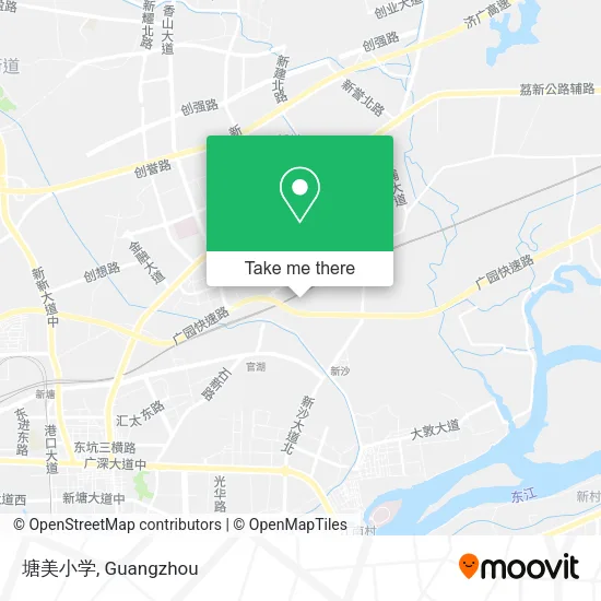 塘美小学 map