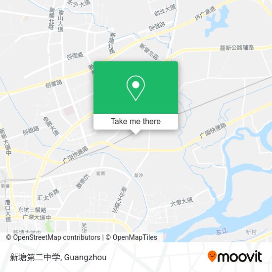 新塘第二中学 map