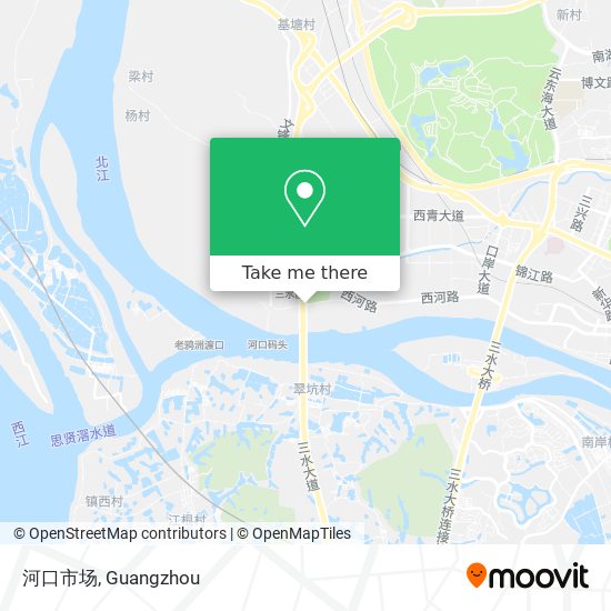 河口市场 map