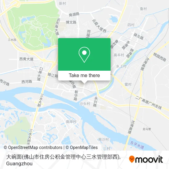大碗面(佛山市住房公积金管理中心三水管理部西) map