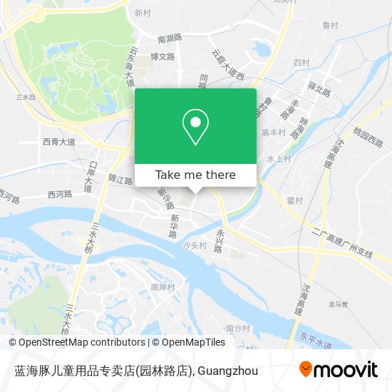 蓝海豚儿童用品专卖店(园林路店) map
