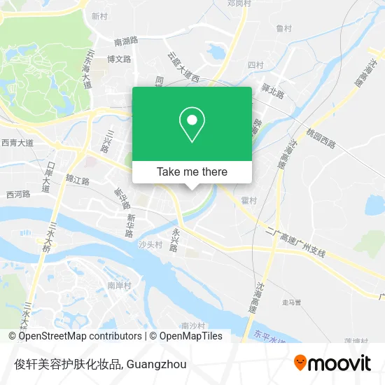 俊轩美容护肤化妆品 map
