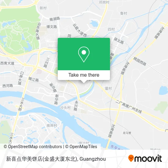 新喜点华美饼店(金盛大厦东北) map