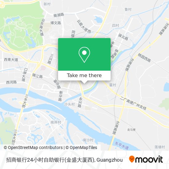 招商银行24小时自助银行(金盛大厦西) map