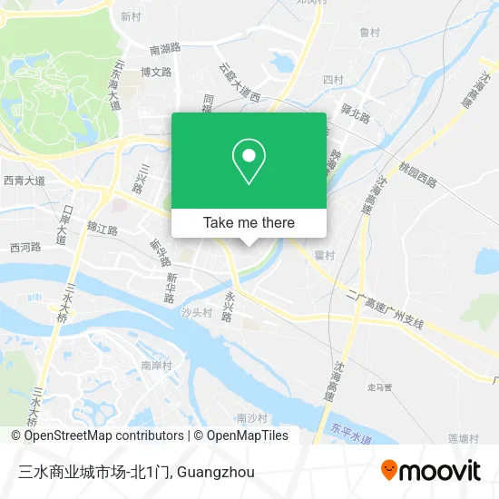 三水商业城市场-北1门 map